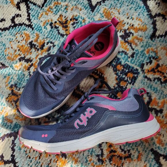 Ryka Memory Foam Mesh Walking Sneakers - Sky Walk Rush size 8W - Picture 1 of 11